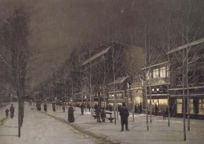 Hippolyte camille delpy Boulevard Barbes-Roche-chouart in de winter (san24)